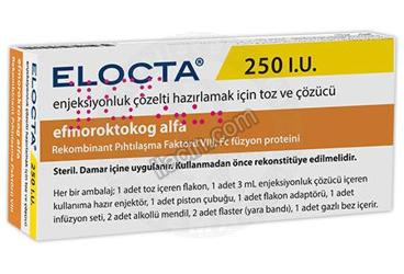 ELOCTA 250 IU IV ENJEKSIYONLUK COZELTI HAZIRLAMAK ICIN TOZ VE COZUCU görseli