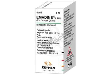 EMADINE % 0,05 5 ML OFTALMIK SOLUSYON görseli