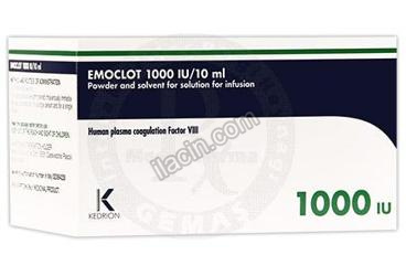EMOCLOT 1000 IU/10 ML IV INFUZYONLUK COZELTI
HAZIRLAMAK ICIN TOZ VE COZUCU görseli