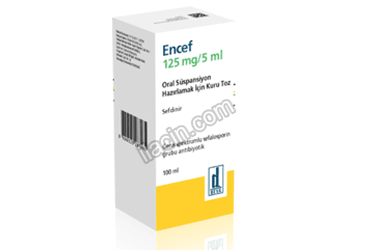 ENCEF 125 MG/5ML 100 ML ORAL SUSPANSIYON ICIN KURU TOZ görseli