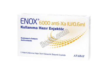 ENOX 6000 ANTI-XA IU/0,6 ML 2 KULLANIMA HAZIR ENJEKTOR görseli