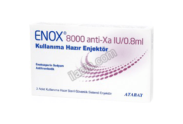 ENOX 8000 ANTI-XA IU/0,8 ML 2 KULLANIMA HAZIR ENJEKTOR görseli
