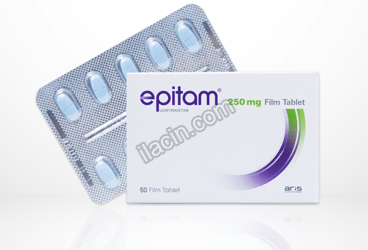 EPITAM 250 MG 50 FILM TABLET görseli