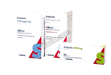 ERDOSTIN 175 MG /5 ML SUSPANSIYON ICIN KURU TOZ, 100 ML görseli