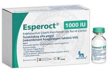 ESPEROCT 1000 IU ENJEKSIYONLUK COZELTI HAZIRLAMAK ICIN TOZ VE COZUCU (1 FLAKON) görseli