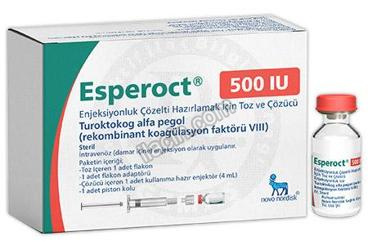 ESPEROCT 500 IU ENJEKSIYONLUK COZELTI HAZIRLAMAK ICIN TOZ VE COZUCU (1 FLAKON) görseli