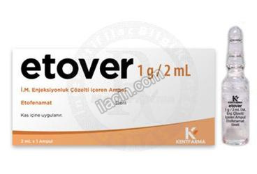 ETOVER 1 G/2 ML IM ENJEKSIYONLUK COZELTI ICEREN AMPUL görseli