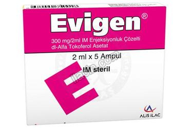 EVIGEN 300 MG/2 ML IM ENJEKSIYONLUK COZELTİ (5 ADET) görseli