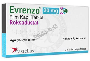 EVRENZO 20 MG FILM KAPLI TABLET (12 ADET) görseli