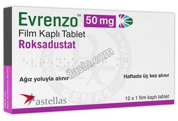 EVRENZO 50 MG FILM KAPLI TABLET (12 ADET) görseli