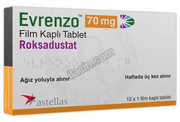 EVRENZO 70 MG FILM KAPLI TABLET (12 ADET) görseli