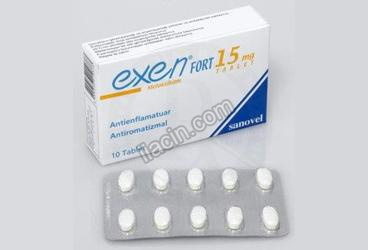 EXEN FORT 15 MG 10 TABLET görseli