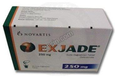 EXJADE 250 MG 28 ADET SUDA COZUNUR TABLET görseli