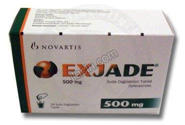 EXJADE 500 MG 28 ADET SUDA COZUNUR TABLET görseli