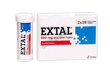 EXTAL 900 MG EFERVESAN TABLET (20 TABLET) görseli