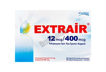 EXTRAIR 12 MCG-400 MCG INHALASYON ICIN TOZ ICEREN 60+60 KAPSUL görseli
