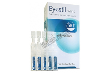 EYESTIL TEK DOZ %0,15 GOZ DAMLASI, COZELTI (0,3 ML 20 FLAKON) görseli
