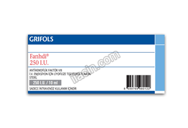 FANHDI 1500 IU / 15 ML ENJEKSIYONLUK COZELTI HAZIRLAMAK ICIN LIYOFILIZE TOZ VE COZUCU (1 FLAKON) görseli