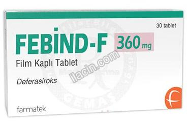 FEBIND-F 360 MG FILM KAPLI TABLET (30 TABLET) görseli