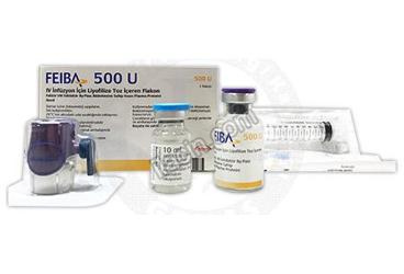 FEIBA 500 U IV INFUZYON ICIN LIYOFILIZE TOZ ICEREN FLAKON (10 ml) görseli