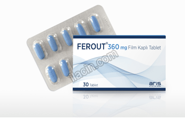 FEROUT 360 MG 30 FILM KAPLI TABLET görseli