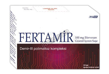 FERTAMIR 100 MG EFERVESAN GRANUL ICEREN SASE görseli