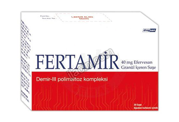 FERTAMIR 40 MG EFERVESAN GRANUL ICEREN SASE görseli