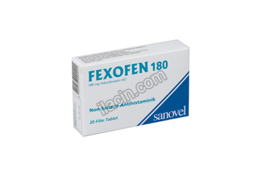 FEXOFEN 180 MG 20 TABLET görseli