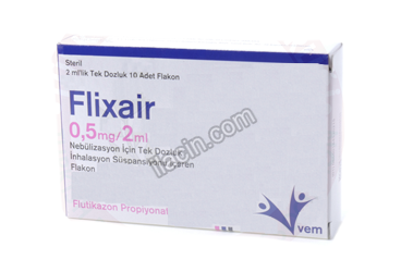 FLIXAIR 0,5 MG/2 ML NEBULIZASYON ICIN TEK DOZLUK INHALASYON SUSPANSIYONU ICEREN FLAKON (10 FLAKON) görseli
