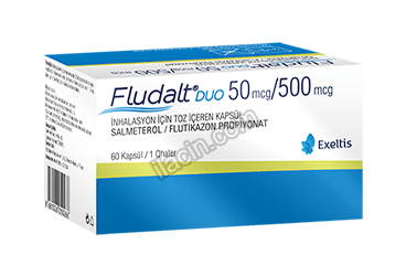 FLUDALT DUO 50 MCG/500 MCG INHALASYON ICIN TOZ ICEREN KAPSUL (60 KAPSUL) görseli