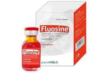 FLUOSINE 500 MG/5  ML IV ENJEKSIYON ICIN COZELTI ICEREN FLAKON (1 FLAKON) görseli