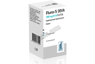 FLURO-5 DEVA 1000 MG/20 ML IV/IA ENJEKSIYONLUK COZELTI ICEREN FLAKON görseli