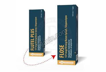 FLUTEL PLUS 137 MCG / 50 MCG BURUN SPREYI, SUSPANSIYON (120 DOZ) görseli