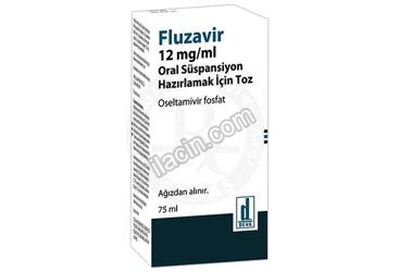 FLUZAVIR 12 MG/ML ORAL SUSPANSIYON HAZIRLAMAK ICIN TOZ (75 ML) görseli
