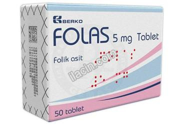 FOLAS 5 MG TABLET (50 ADET) görseli