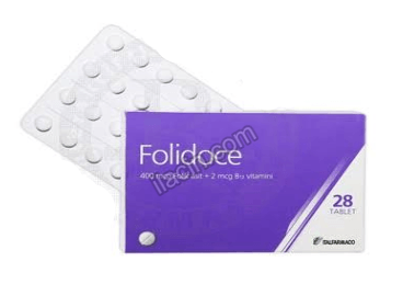 FOLIDOCE 400 MCG/2 MCG 28 TABLET görseli