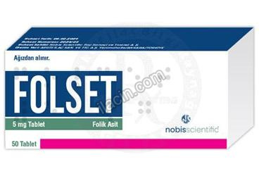 FOLSET 5 MG TABLET (50 TABLET) görseli