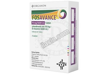 FOSAVANCE 70 MG/5600 IU 4 TABLET görseli