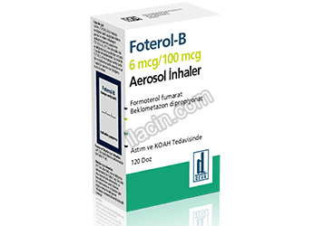 FOTEROL-B 6MCG/100 MCG AEROSOL INHALER 120 DOZ görseli