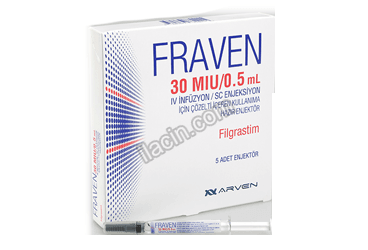 FRAVEN 30 MIU/0,5 ML IV INFUZYON/SC ENJEKSIYON ICIN COZELTI ICEREN KULLANIMA HAZIR 5 ENJEKTOR görseli