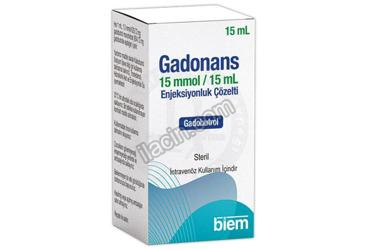 GADONANS 15 MMOL/15 ML ENJEKSIYONLUK COZELTI (15 ML) görseli