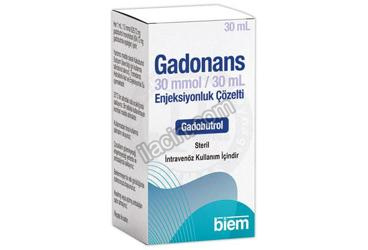 GADONANS 30 MMOL/30 ML ENJEKSIYONLUK COZELTI (30 ML) görseli