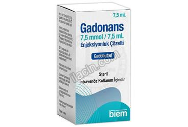 GADONANS 7,5 MMOL/7,5 ML ENJEKSIYONLUK COZELTI görseli