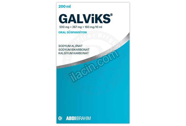 GALVIKS 500 MG + 267 MG + 160 MG/10 ML ORAL SUSPANSIYON görseli