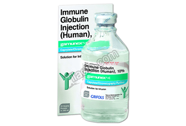 GAMUNEX-C %10 200 ML IV/SC ENJEKSIYON ICIN COZELTI ICEREN FLAKON görseli