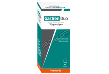 GASTREN DUO 600 MG+ 70 MG + 150 MG/5 ML 240 ML SUSPANSIYON (240 ML) görseli