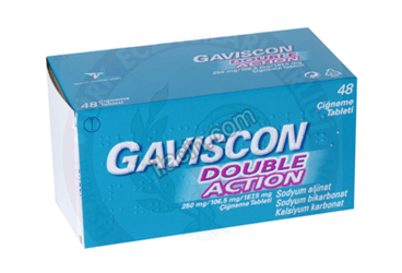 GAVISCON DOUBLE ACTION 48 CIGNEME TABLETI görseli