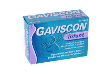 GAVISCON INFANT 225 MG / 87,5 MG ORAL COZELTI ICIN TOZ ICEREN SASE (30 SASE) görseli
