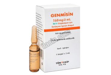 GENMISIN 160 MG/2 ML IM/IV ENJEKTABL 1 FLAKON görseli