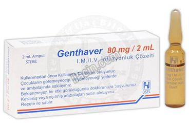 GENTHAVER 80 MG 1 AMPUL görseli